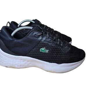 Lacoste Court Drive Fly Knit Textile Sneakers Black White Mens Size 10 
Eu 43